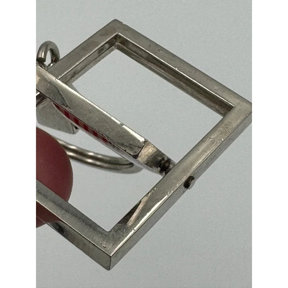 God Bless America Spinning Keychain West‎ Virginia National Guard 2004 Patriotic
